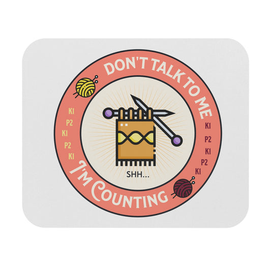 I'm Counting Knitting Mouse Pad (Rectangle)