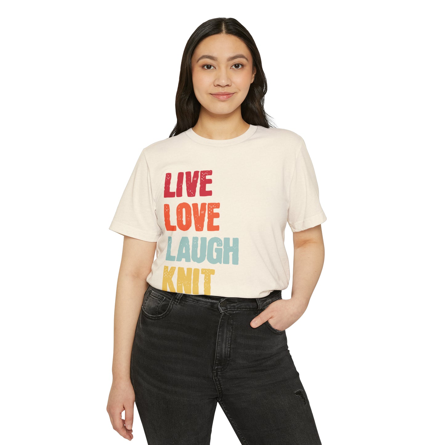 Love Love Laugh Knit Unisex Recycled Organic T-Shirt