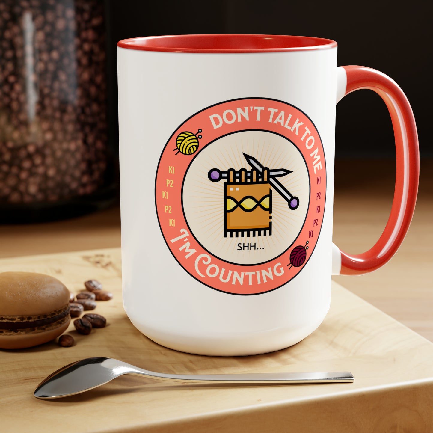 I'm Counting Knitting Coffee Mug15oz