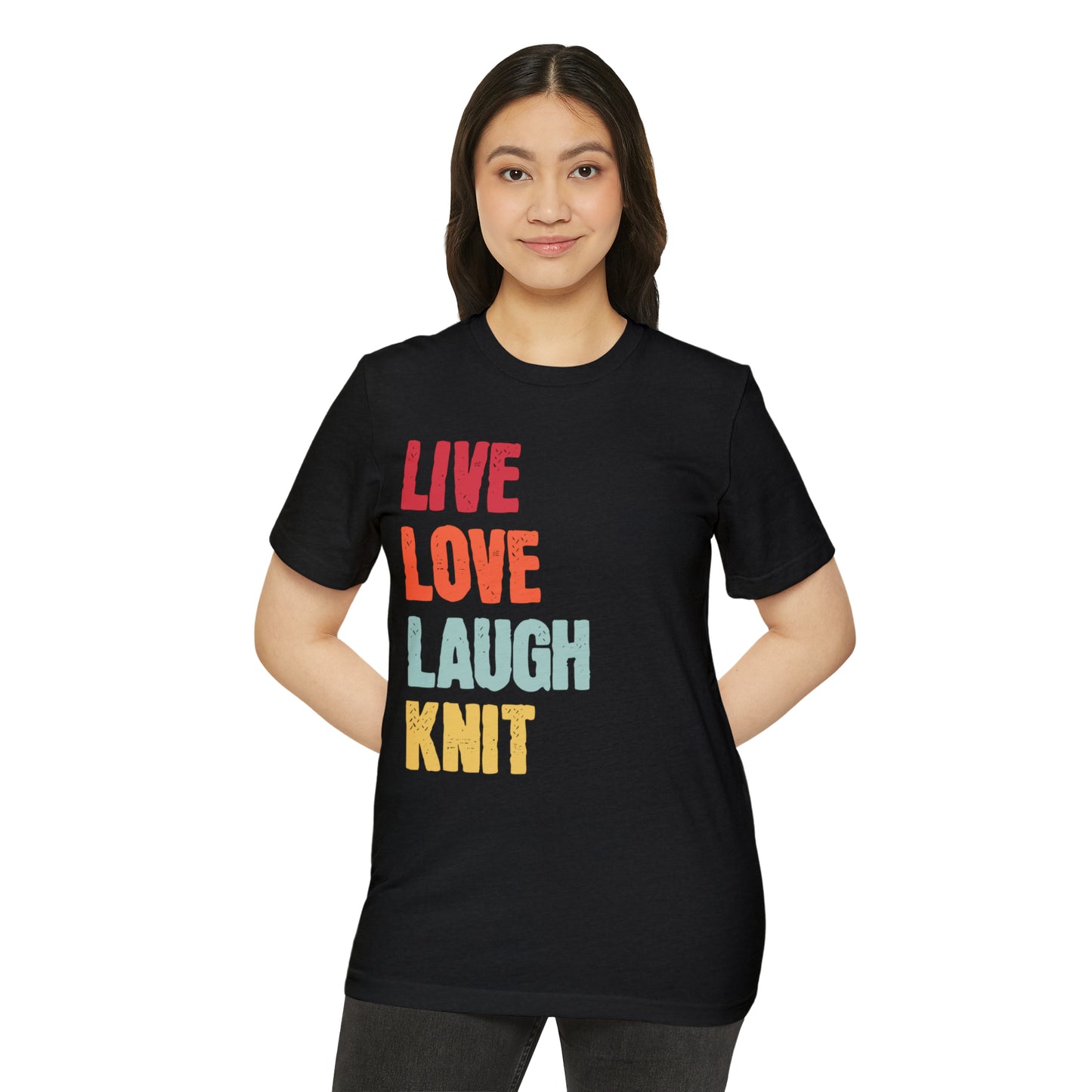 Love Love Laugh Knit Unisex Recycled Organic T-Shirt