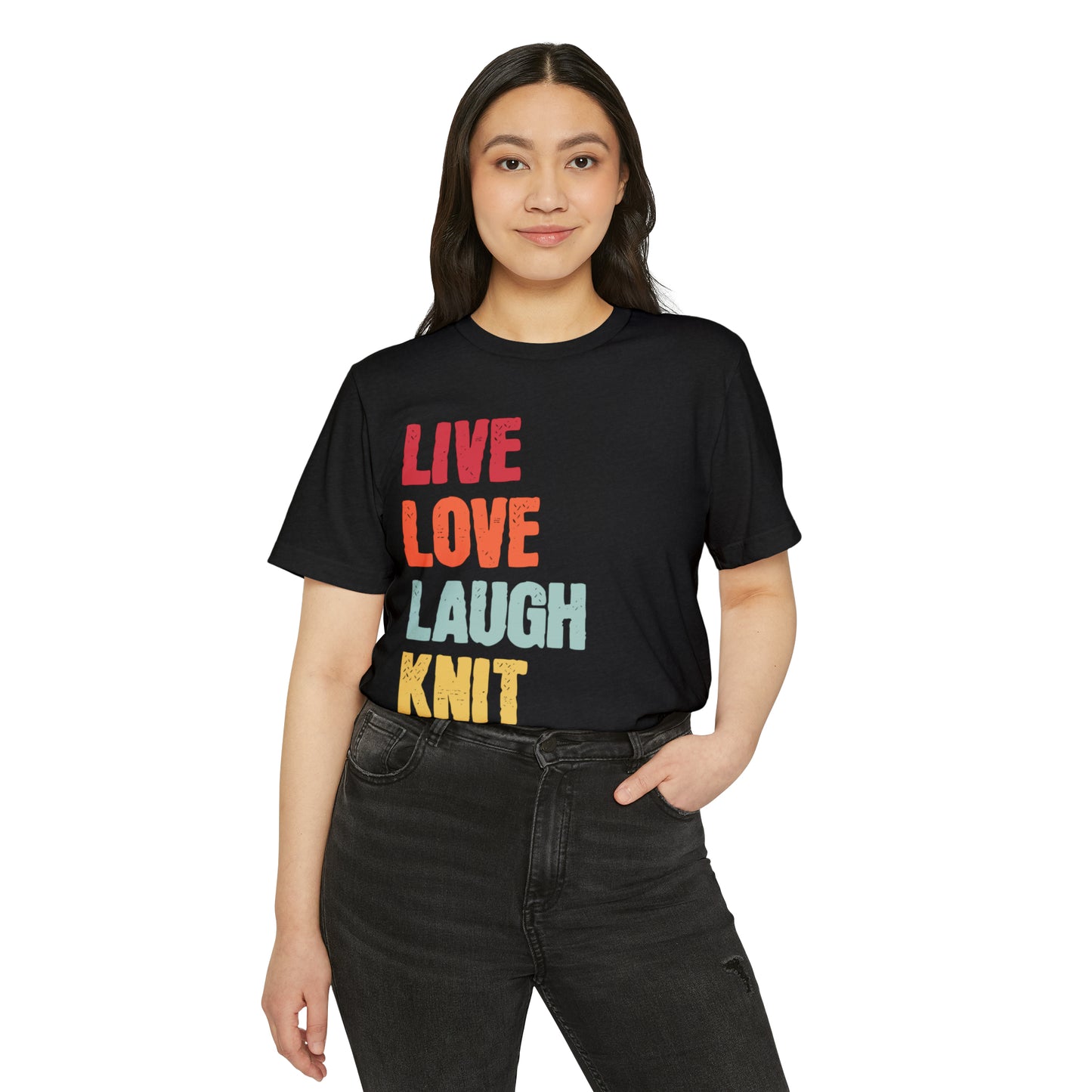 Love Love Laugh Knit Unisex Recycled Organic T-Shirt